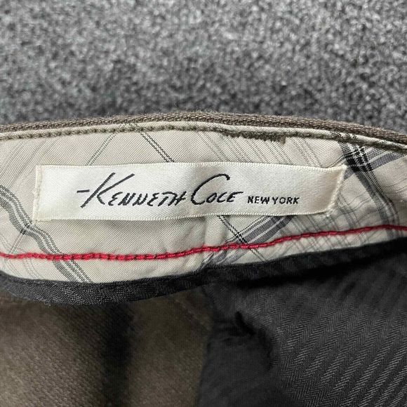 Kenneth Cole Size 42x30 Brown Pants 5 Pocket Adult Flat Front- Perfect Condition - Picture 6 of 12